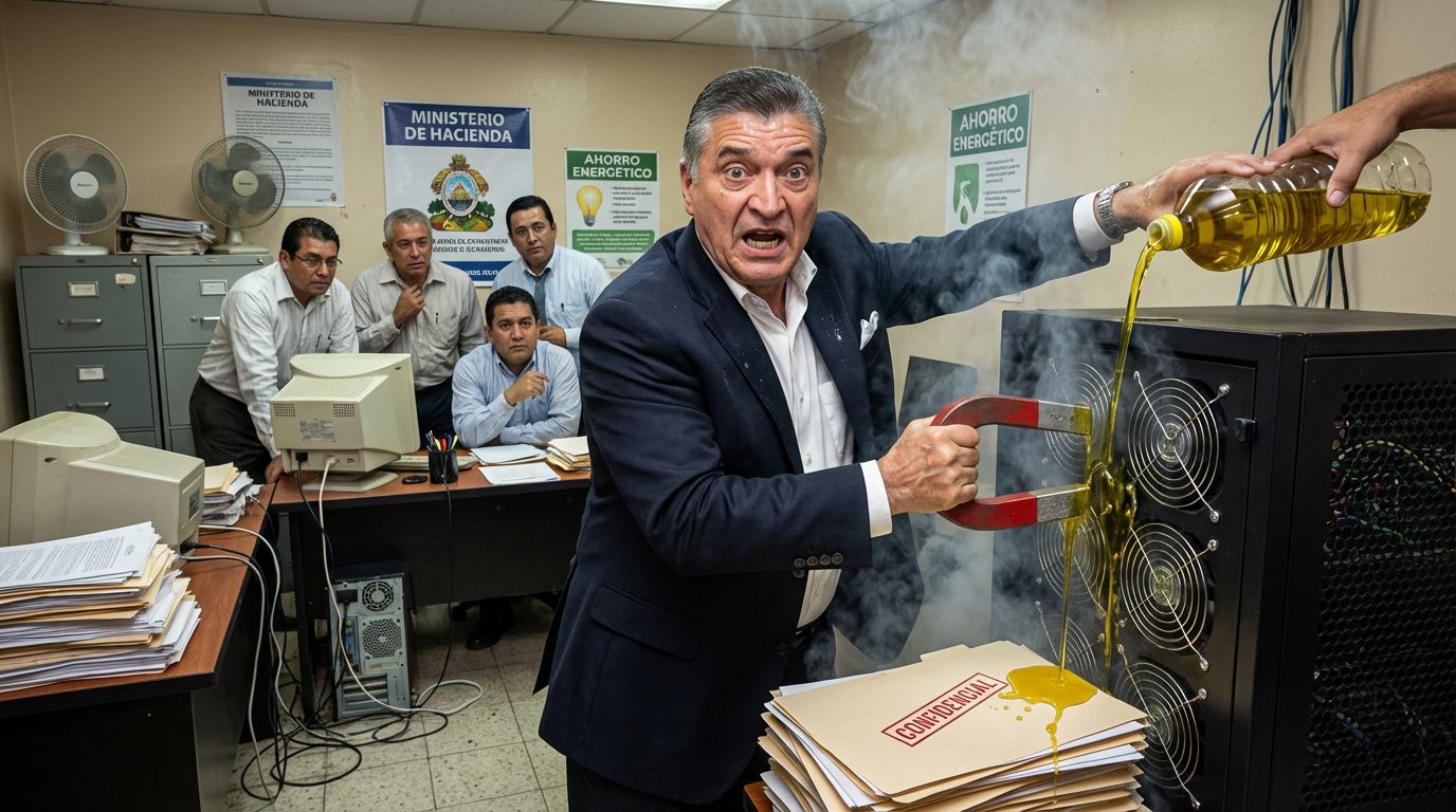 Pastor Evelio Reyes ofrece “exorcismo de discos duros” en Finanzas para eliminar “pecados administrativos” antes del traspaso